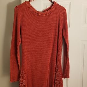 Long sleeve Boho sweater dress